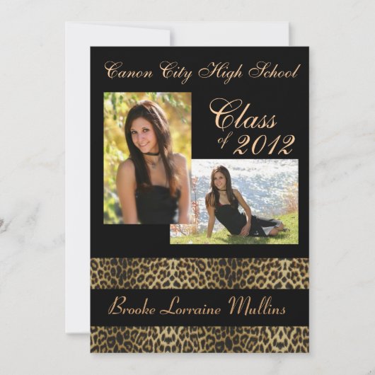 Faire-part d'obtention du diplôme de poster de (Devant)