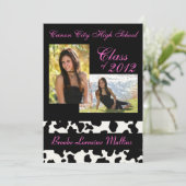 Faire-part d'obtention du diplôme de rose (Debout devant)