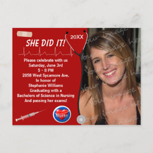 Faire-part d'obtention du diplôme d'école