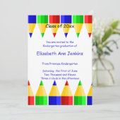 Faire-part d'obtention du diplôme d'école (Debout devant)