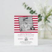 Faire-part d'obtention du diplôme d'Université de (Debout devant)