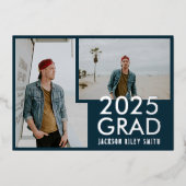 Faire-part d'obtention du diplôme en gros titre (Recto)