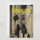 Faire-part d'obtention du diplôme en photographie (Devant)