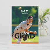 faire-part d'obtention d'un diplôme de baseball 20 (Debout devant)