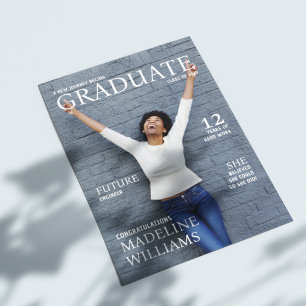 Faire-part d'obtention d'un diplôme de la couvertu