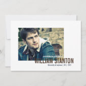 Faire-part d'obtention d'un diplôme de la Mood 2 (Devant)