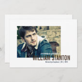 Faire-part d'obtention d'un diplôme de la Mood 2 (Devant / Derrière)