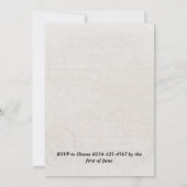 Faire-part d'obtention d'un diplôme de la photo d' (Dos)