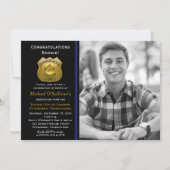 Faire-part d'obtention d'un diplôme de la police | (Devant)