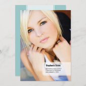 Faire-part d'obtention d'un diplôme de photographi (Devant / Derrière)