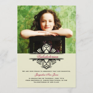 Faire-part d'obtention d'un diplôme de photographi