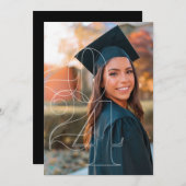 faire-part d'obtention d'un diplôme de photographi (Devant / Derrière)