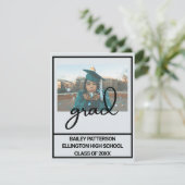 Faire-part d'obtention d'un diplôme de photographi (Debout devant)