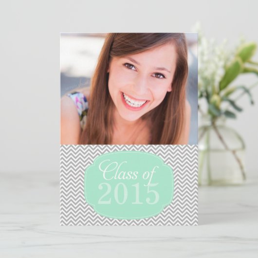 Faire-part d'obtention d'un diplôme de photographi (Debout devant)