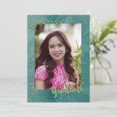 Faire-part d'obtention d'un diplôme de photographi (Debout devant)