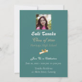 Faire-part d'obtention d'un diplôme de photographi (Dos)