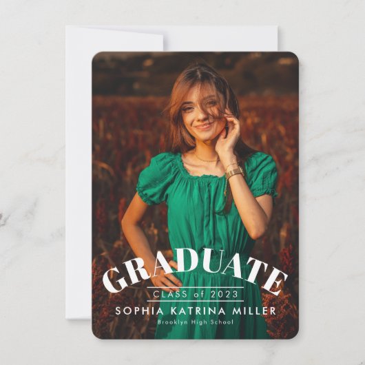 Faire-part d'obtention d'un diplôme d'études supér (Devant)