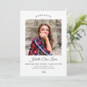 Faire-part d'obtention d'un diplôme en photo à la  (Debout devant)