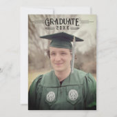 Faire-part d'obtention d'un diplôme en tableau de  (Devant)