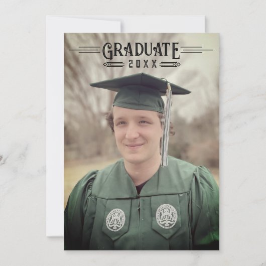 Faire-part d'obtention d'un diplôme en tableau de  (Devant)