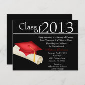 Faire-part d'obtention d'un diplôme plus élégant/i (Devant / Derrière)