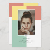 Faire-part d'obtention d'un diplôme tout simplemen (Devant / Derrière)