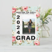 Faire-part d'obtention d'une licence photo (Debout devant)