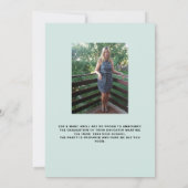 Faire-part d'obtention d'une licence photo (Dos)