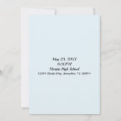 Faire-part d'obtention d'une licence photo (Dos)