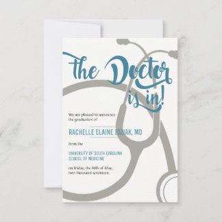 Faire-part Docteur en cours