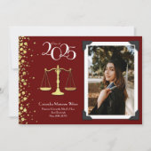 Faire-part d'or de l'école de droit de l'avocat (Devant)