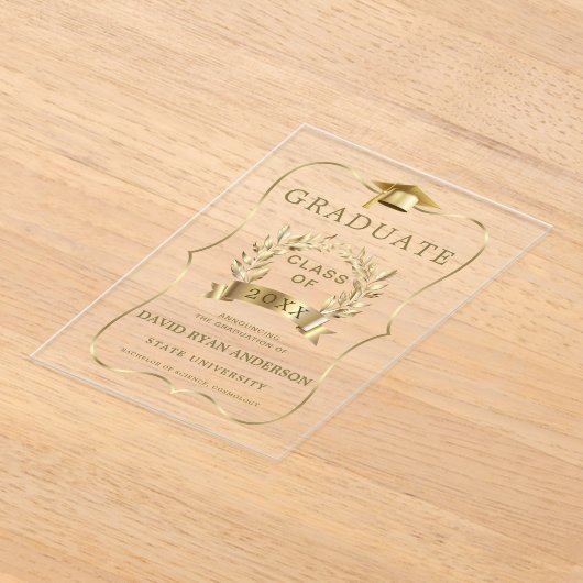 Faire-part d'or de luxe (Poser)