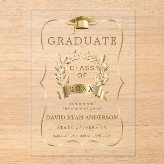 Faire-part d'or de luxe (Recto)