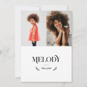 Faire-part Double Photo Enfance Actuelle Grad Photo Grad Dipl (Devant)