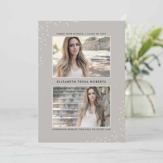 Faire-part doublement pointé de la terre (Debout devant)