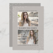 Faire-part doublement pointé de la terre (Devant / Derrière)