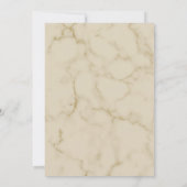 Faire-part Douce Fête de Naissance au Café Marron et Blanc (Dos)