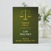 Faire-part d'ouverture de l'élégante pratique du d (Debout devant)