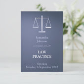 Faire-part d'ouverture de l'élégante pratique du d (Debout devant)