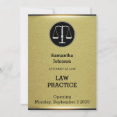 Faire-part d'ouverture sur les pratiques juridique (Devant)