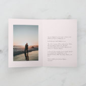 Faire-part Doux délicat Pale Blush Simple Élégant Rose rose (Intérieur)