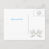 Faire-part Dove Custom Enregistrer La Date Carte Postale (Dos)