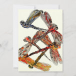 Faire-part Dragonfly Dance canvas print | Lover gift<br><div class="desc">Suitable Places:A perfect wall decor paintings for kitchen, living room, bathroom, bedroom, sofa background, apartment, hotel, bar, cafes, offices, schools, guest room, kids room and other interior space. Best Gift Choice:High-grade canvas home decoration is a good choice as a gift for your family, friends and partner on birthday, anniversary, festival,...</div>