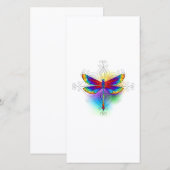 Faire-part Dragonfly en arc-en-ciel (Devant / Derrière)