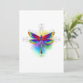 Faire-part Dragonfly en arc-en-ciel (Debout devant)