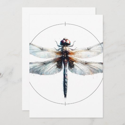 Faire-part Dragonfly Ethereal (Devant / Derrière)