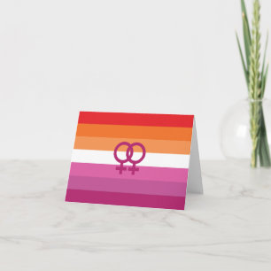 Faire-part Drapeau de la fierté lesbienne WLW