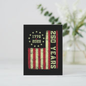 Faire-part Drapeau Usa 250e Anniversaire (Debout devant)