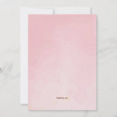 Faire-part Dreamcatcher Pink Watercolor Annonce de grossesse (Dos)