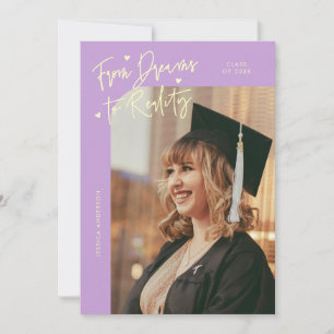 Faire-part Dreams to Reality Courbe Photo Wisteria Grad